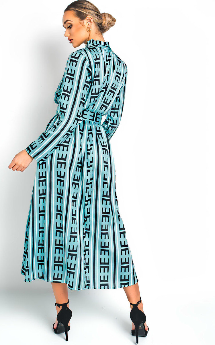 Breana Belted Print Maxi Dress Thumbnail