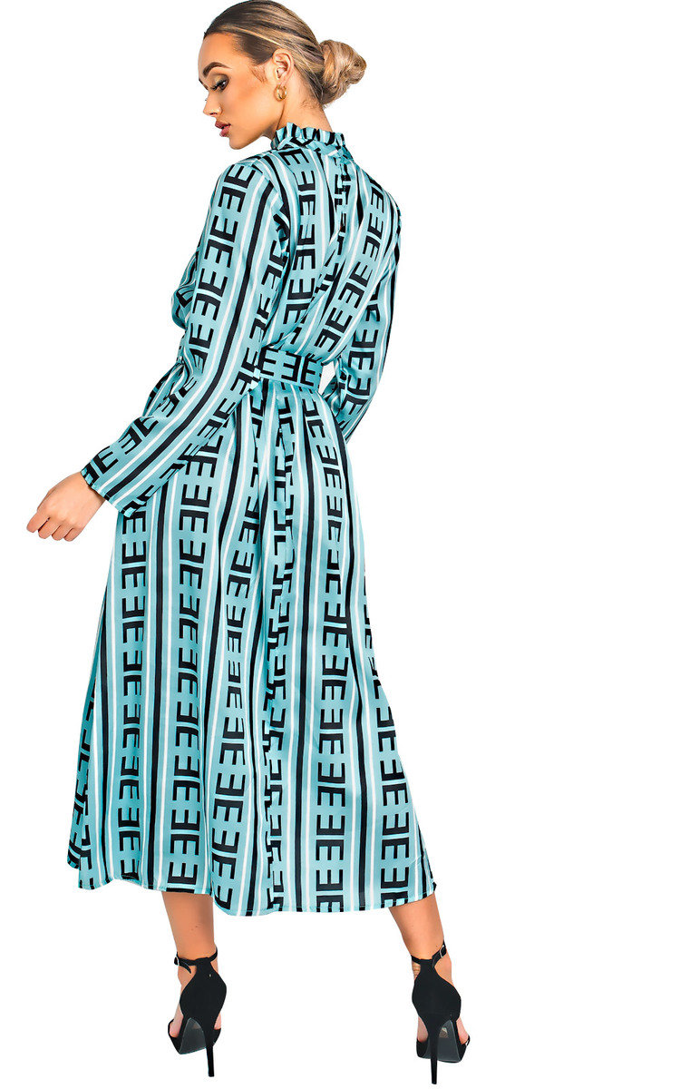 Breana Belted Print Maxi Dress Thumbnail