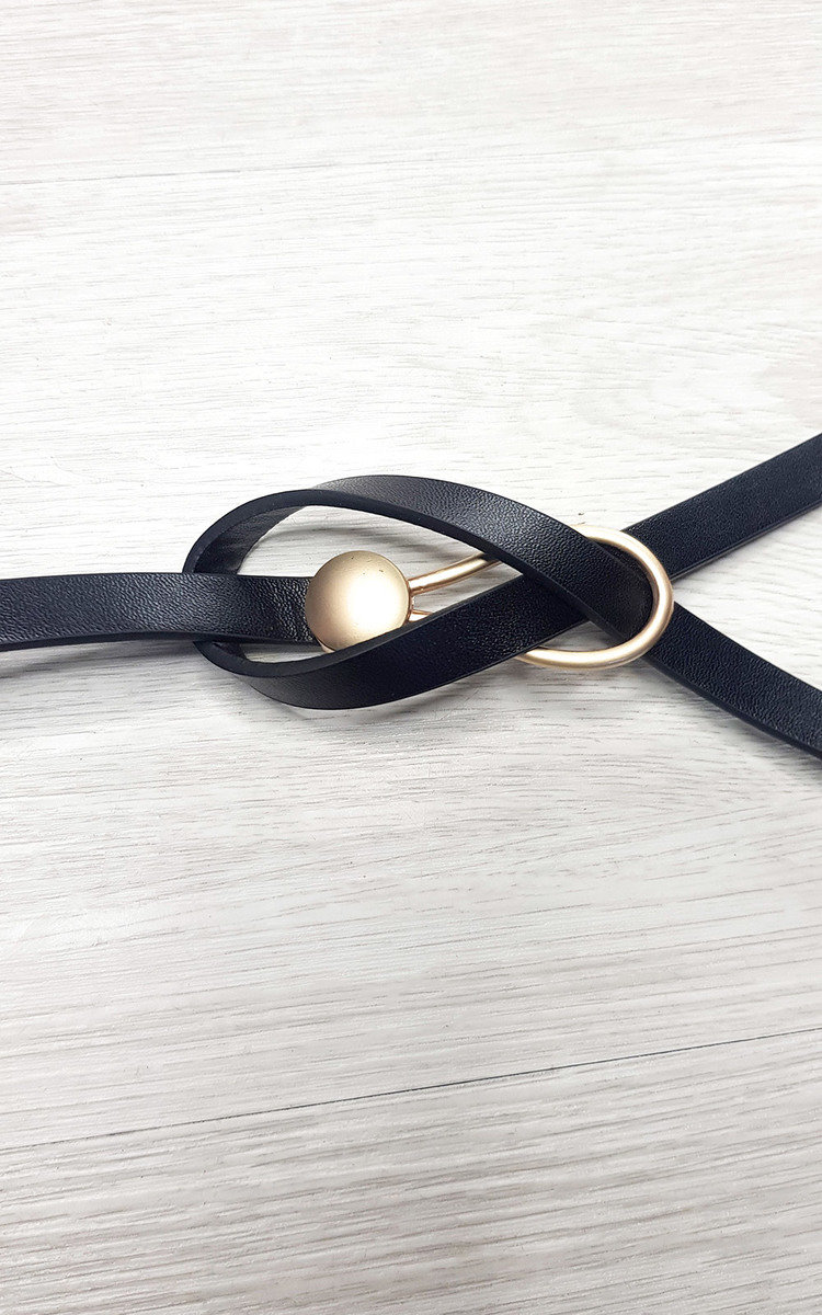 Brianna Faux Leather Belt with Loop Fastening Thumbnail Brianna Faux Leather Belt with Loop Fastening Thumbnail