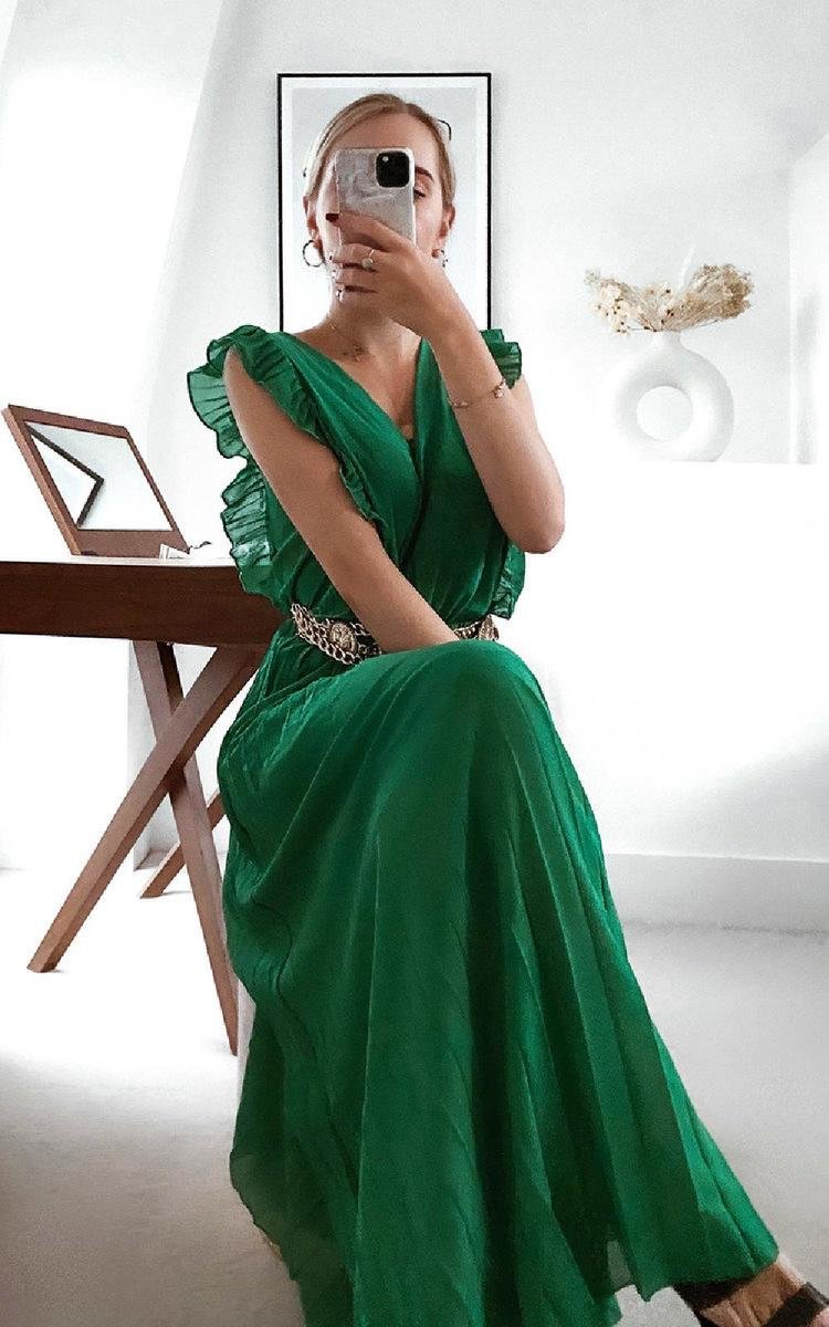 Bryanna Pleated Maxi Dress Thumbnail Bryanna Pleated Maxi Dress Thumbnail