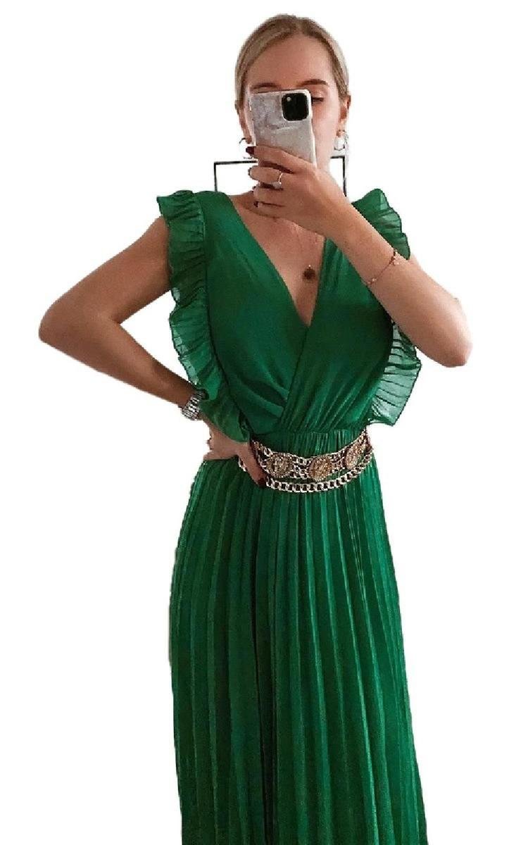 Bryanna Pleated Maxi Dress Thumbnail