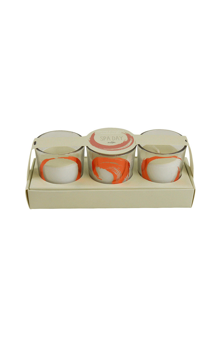 Candlelight Spa Day Restore Set of 3 Candles in Aloe Vera & Cucumber Scent Thumbnail