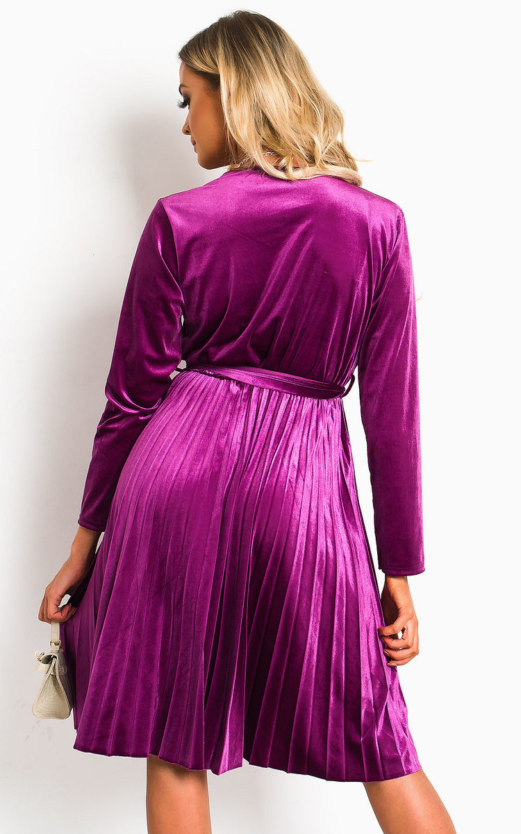 Capri Velvet Tie Wrap Dress Capri Velvet Tie Wrap Dress