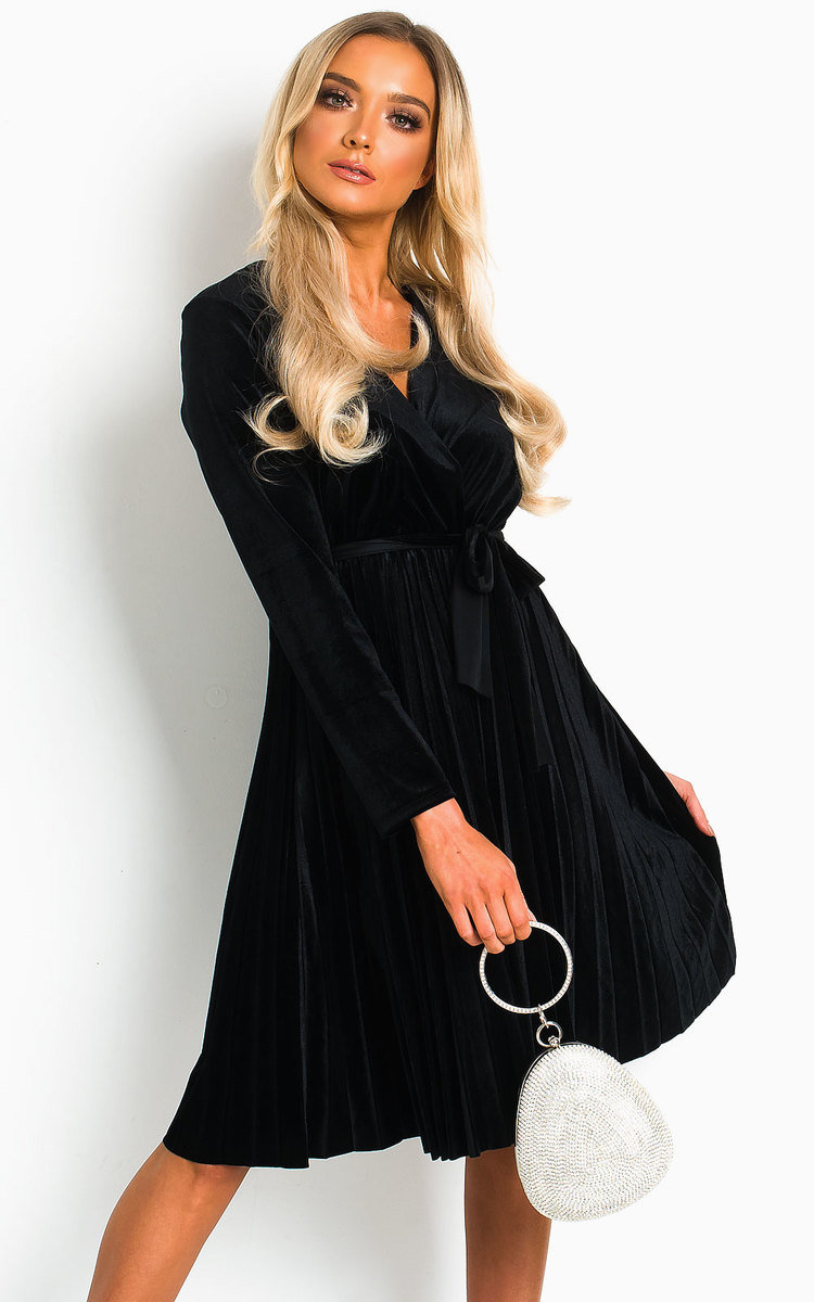 Capri Velvet Tie Wrap Dress Thumbnail Capri Velvet Tie Wrap Dress Thumbnail