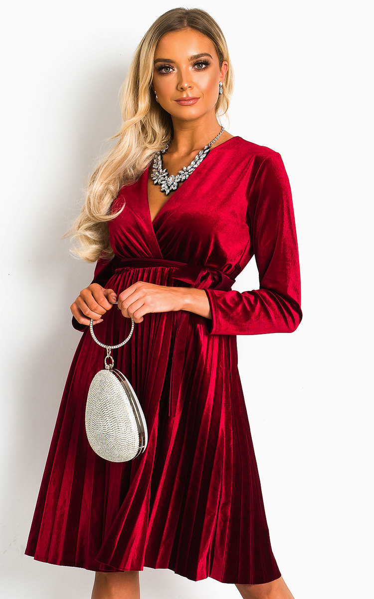 Capri Velvet Tie Wrap Dress Thumbnail Capri Velvet Tie Wrap Dress Thumbnail