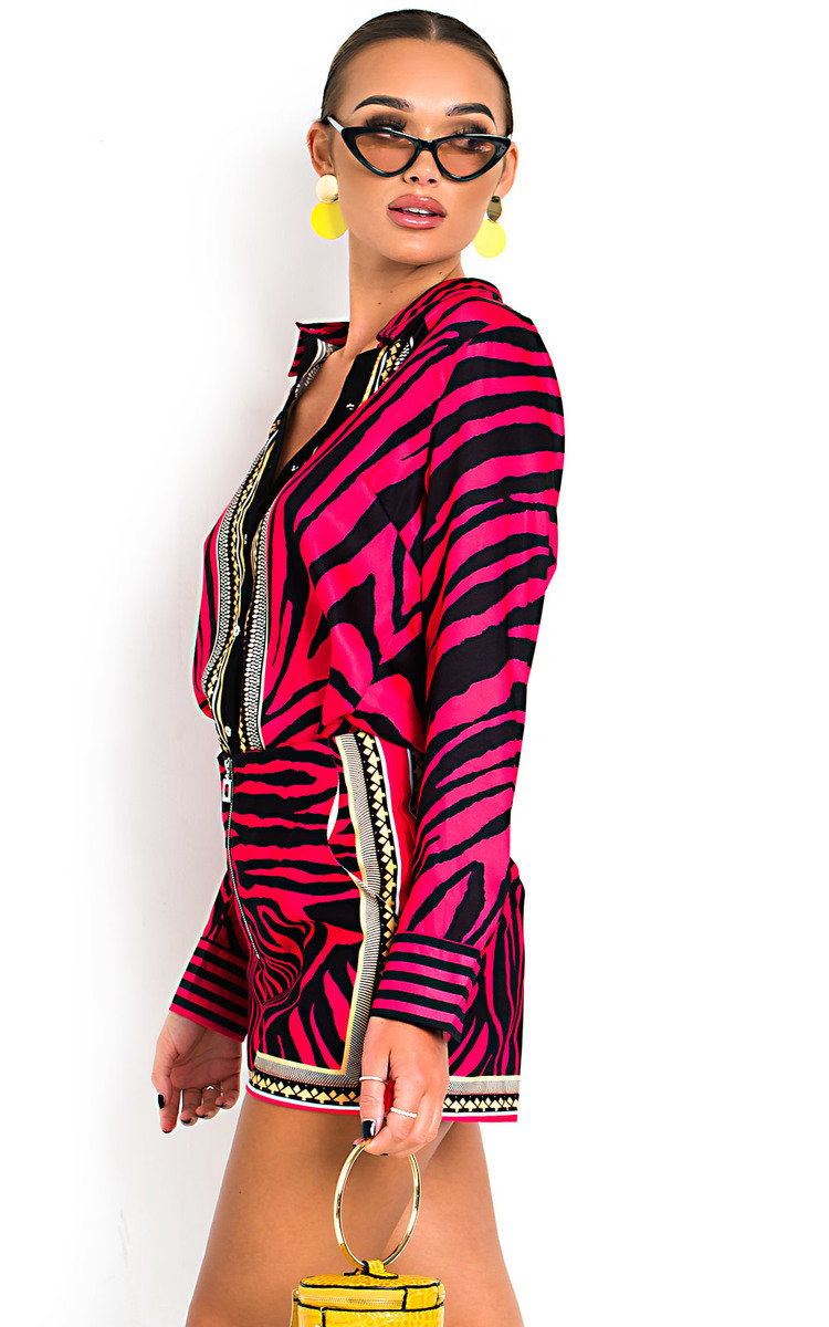 Carla Pattern Blouse and Shorts Co-Ord Thumbnail Carla Pattern Blouse and Shorts Co-Ord Thumbnail