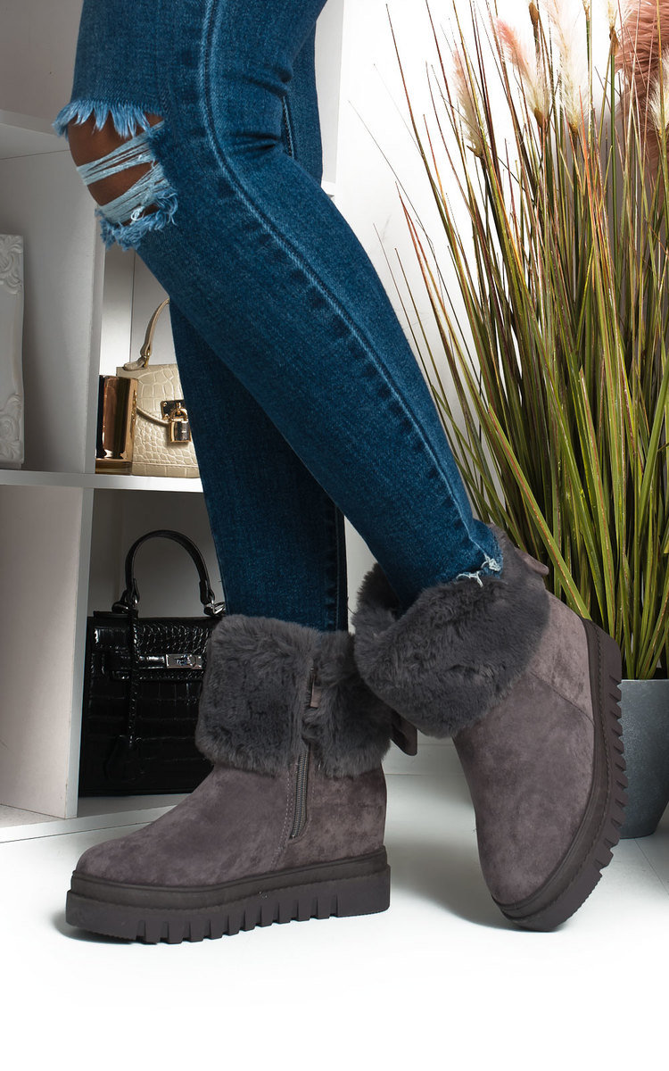Carlee Faux Fur Desert Boots Carlee Faux Fur Desert Boots