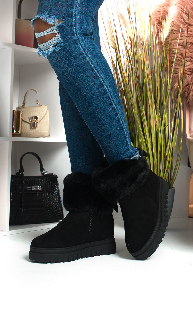Carlee Faux Fur Desert Boots Thumbnail Carlee Faux Fur Desert Boots Thumbnail