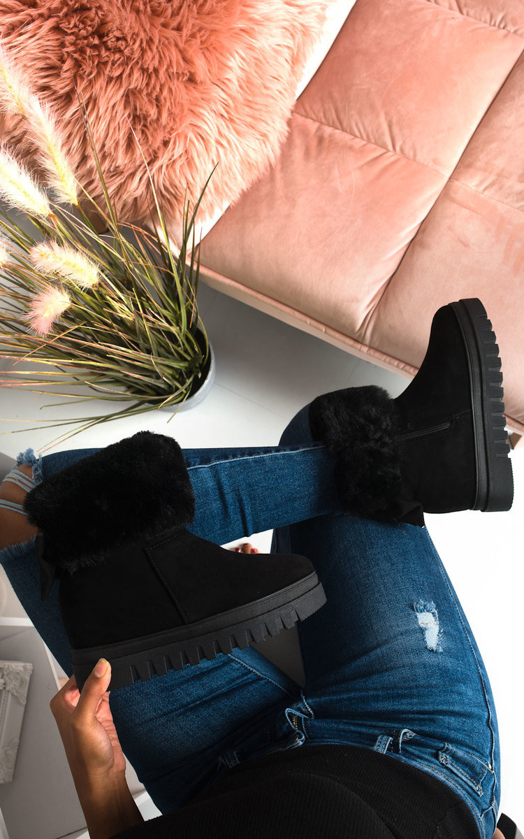Carlee Faux Fur Desert Boots Carlee Faux Fur Desert Boots