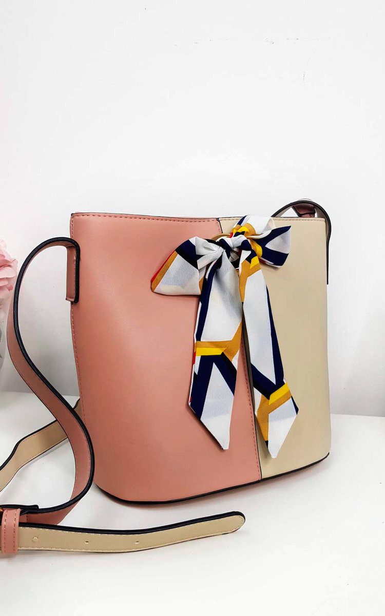 Cassie Two Tone Ribbon Handbag Thumbnail