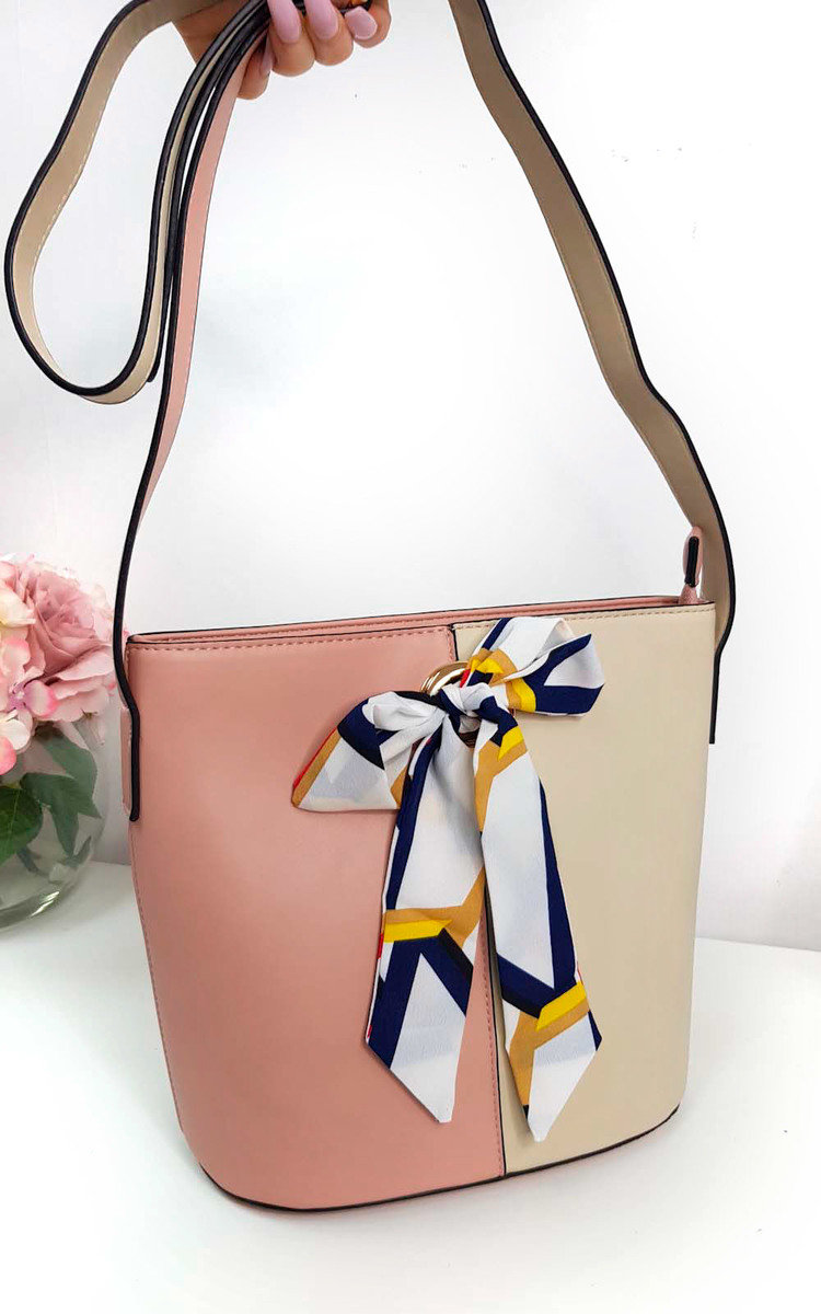 Cassie Two Tone Ribbon Handbag Thumbnail