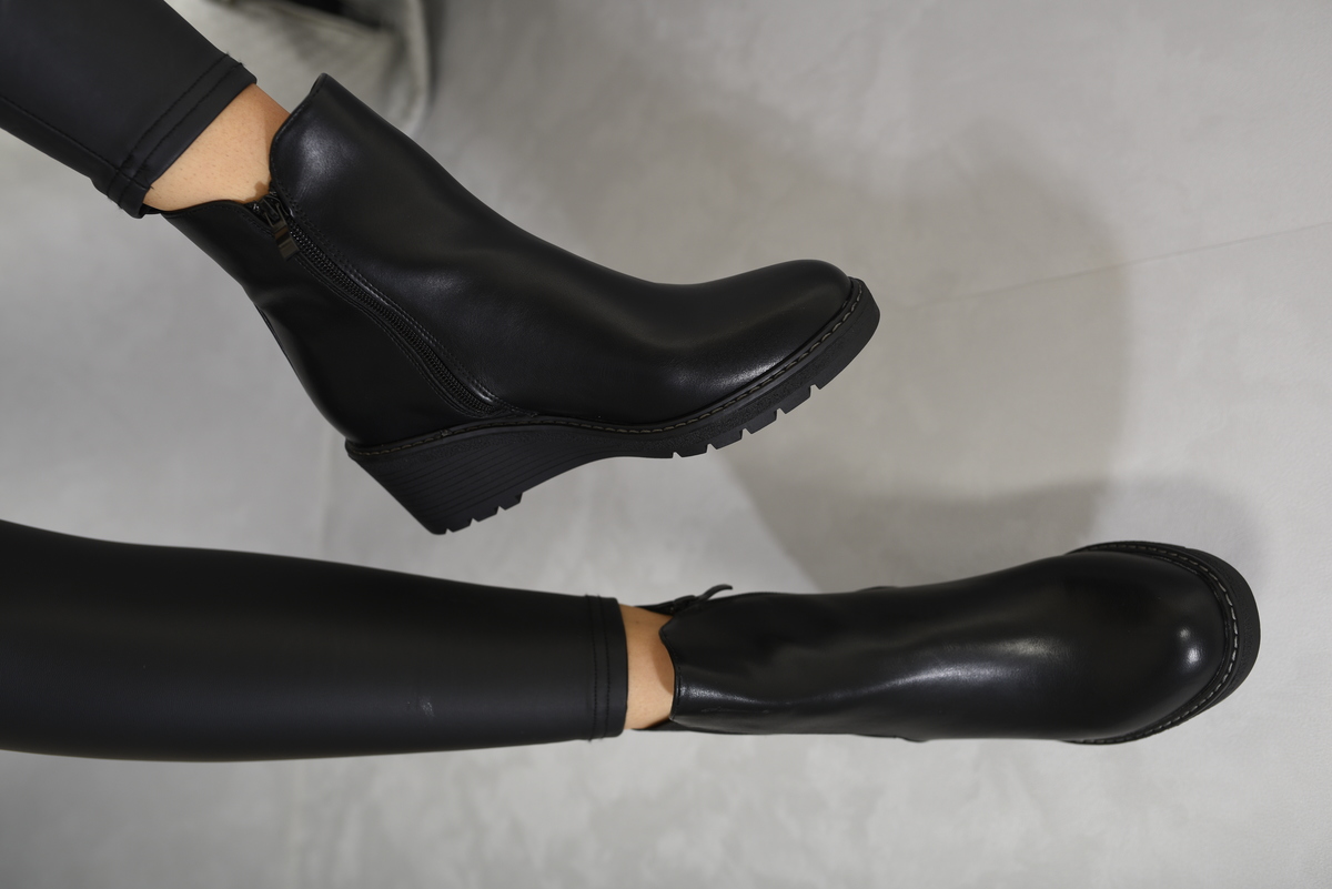 Cecilia Low Wedge Ankle Boots