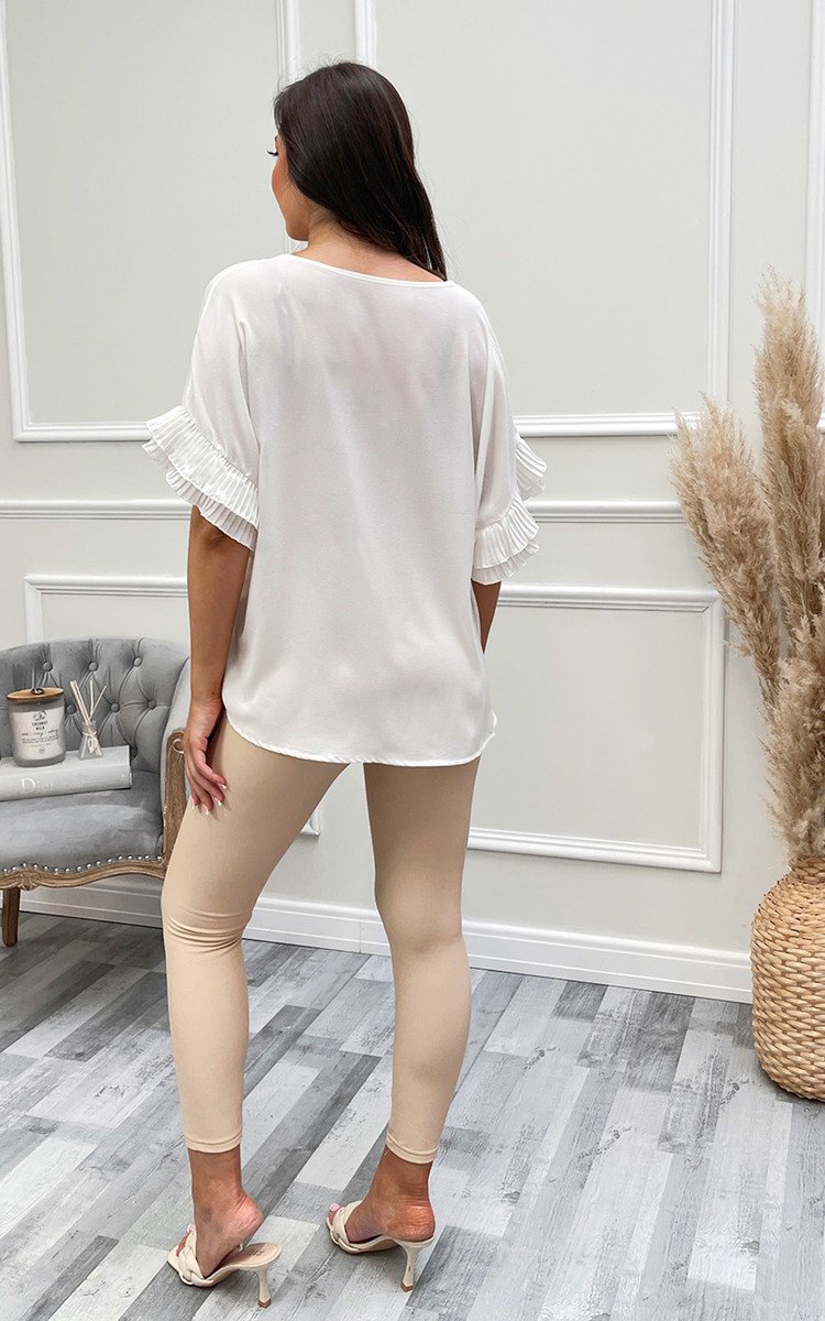 Cecilia Ruffle Shoulder Blouse Thumbnail Cecilia Ruffle Shoulder Blouse Thumbnail