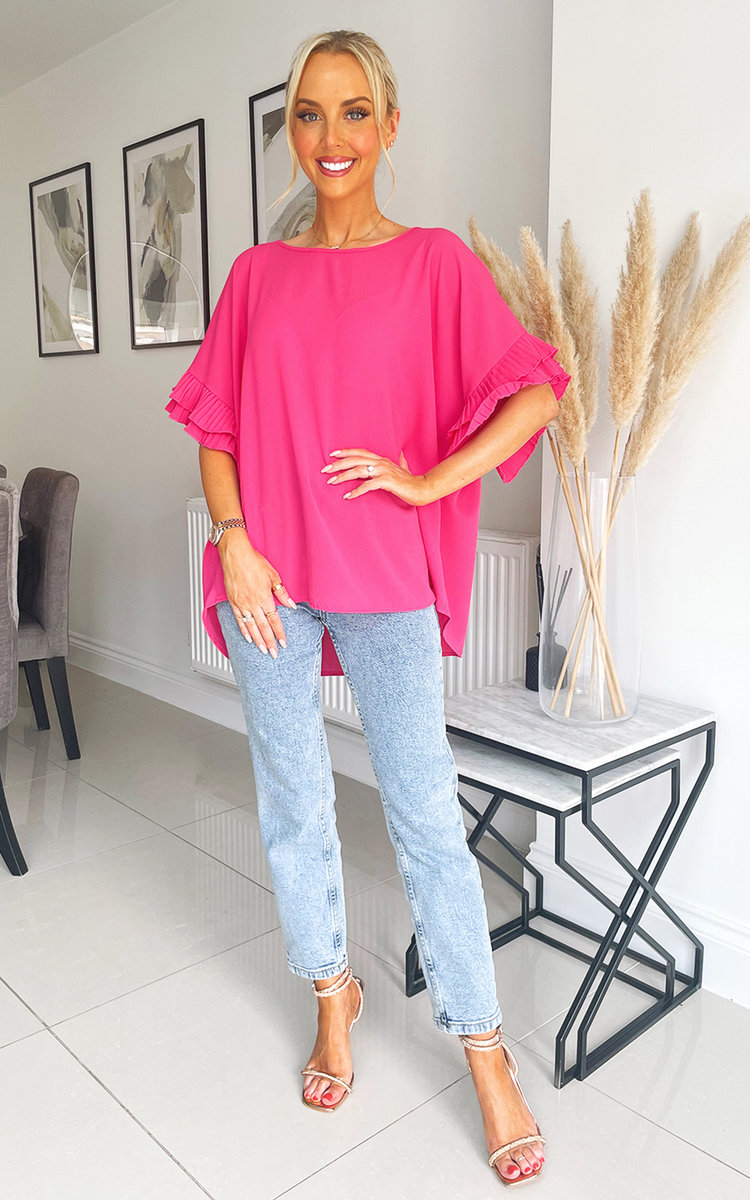 Cecilia Ruffle Shoulder Blouse Cecilia Ruffle Shoulder Blouse