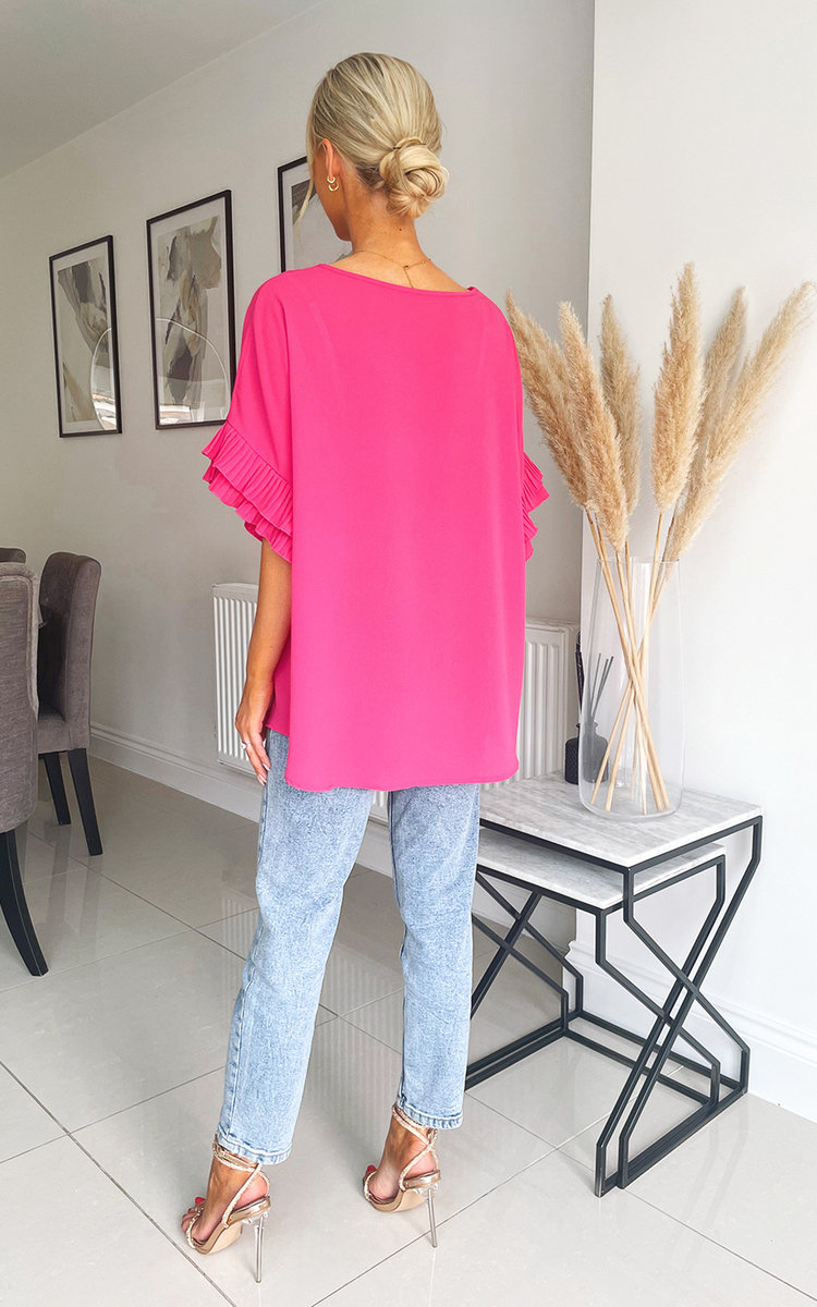 Cecilia Ruffle Shoulder Blouse Thumbnail Cecilia Ruffle Shoulder Blouse Thumbnail