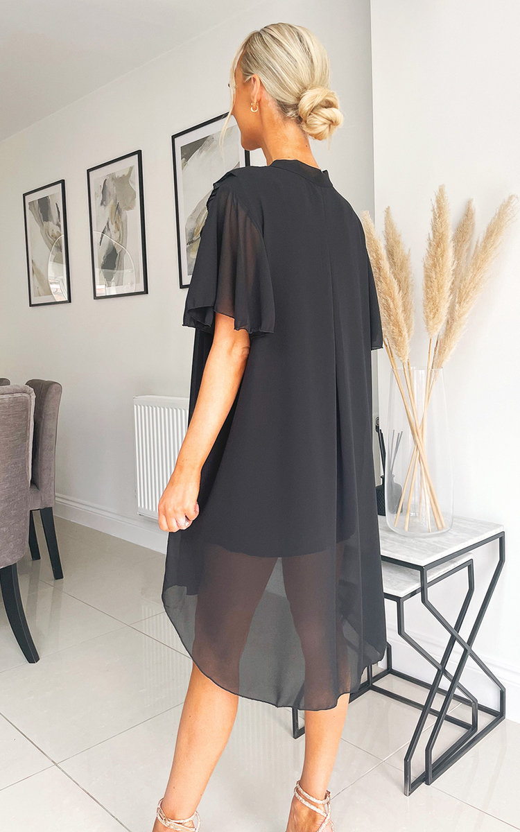 Celeste Ruffle Design Mini Dress Thumbnail Celeste Ruffle Design Mini Dress Thumbnail