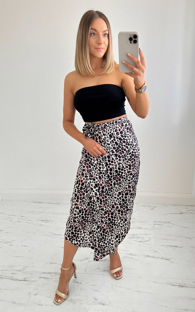 Chantel Leopard  Midi Skirt