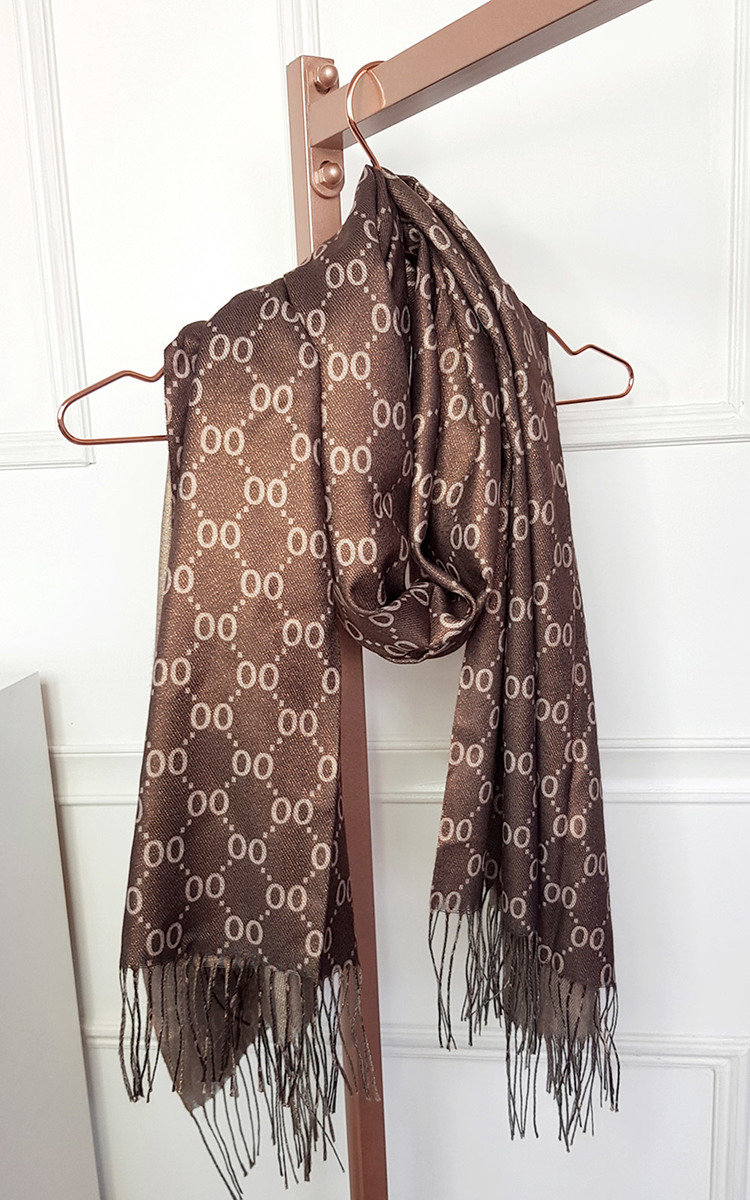 Chelsea Printed Scarf with Tassel Edge Thumbnail Chelsea Printed Scarf with Tassel Edge Thumbnail