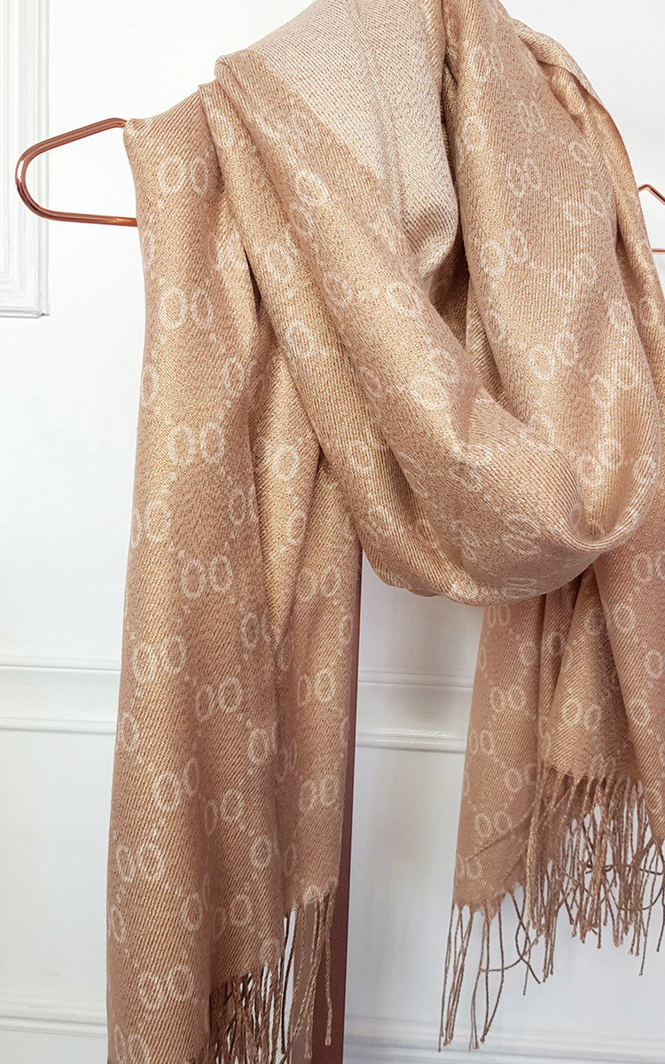 Chelsea Printed Scarf with Tassel Edge Thumbnail Chelsea Printed Scarf with Tassel Edge Thumbnail