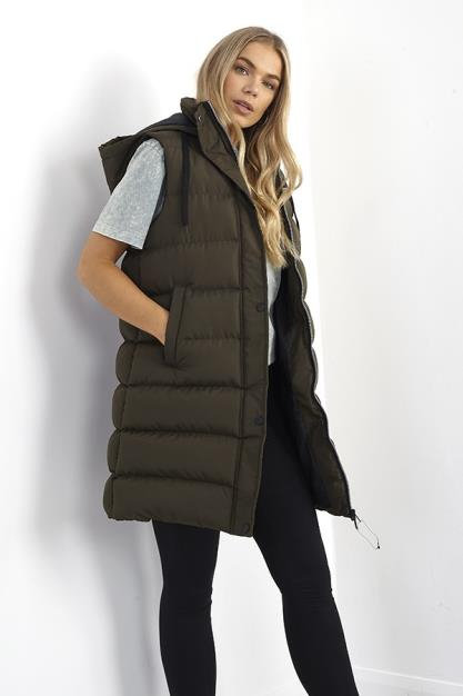 Chloe Long Puffer Hooded Jacket