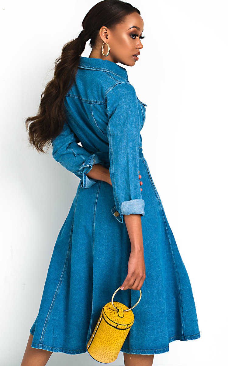 Chrissy Button Up Denim Dress Chrissy Button Up Denim Dress