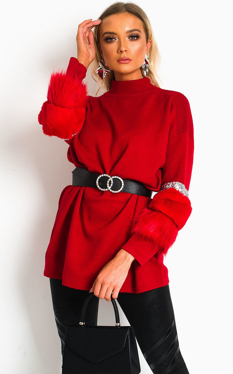Christina Faux Fur Jumper Thumbnail Christina Faux Fur Jumper Thumbnail
