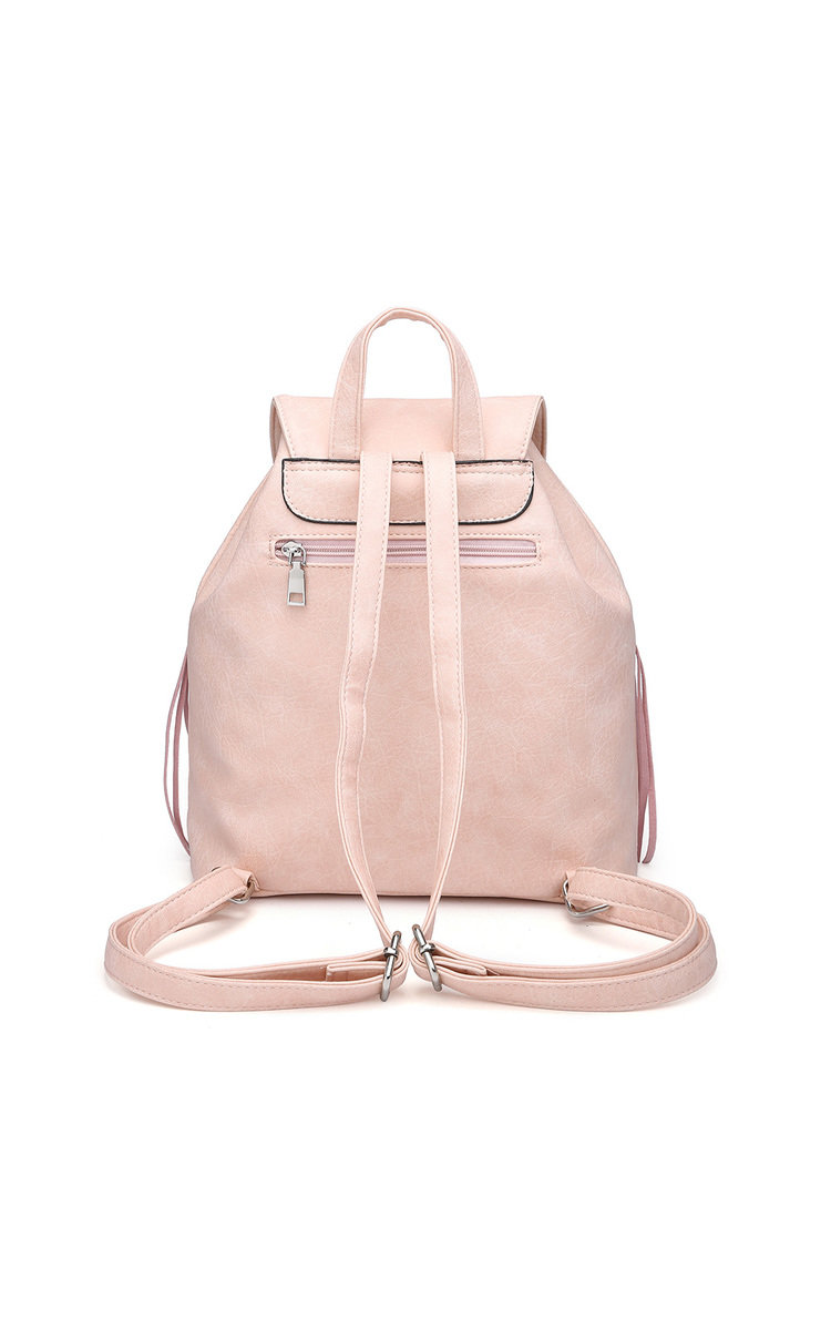 Cindee Faux Leather Fringe Backpack Bag Thumbnail Cindee Faux Leather Fringe Backpack Bag Thumbnail
