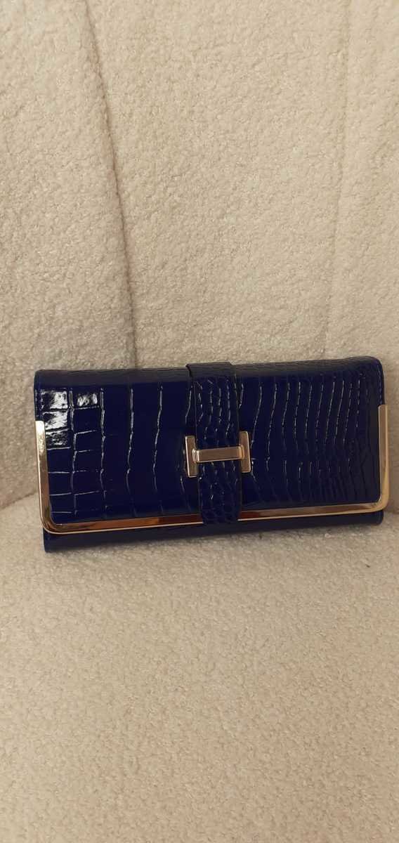 Clara Faux Leather Croc Print Buckle Purse Clara Faux Leather Croc Print Buckle Purse
