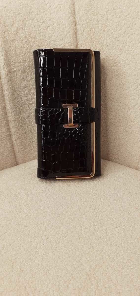Clara Faux Leather Croc Print Buckle Purse Thumbnail Clara Faux Leather Croc Print Buckle Purse Thumbnail