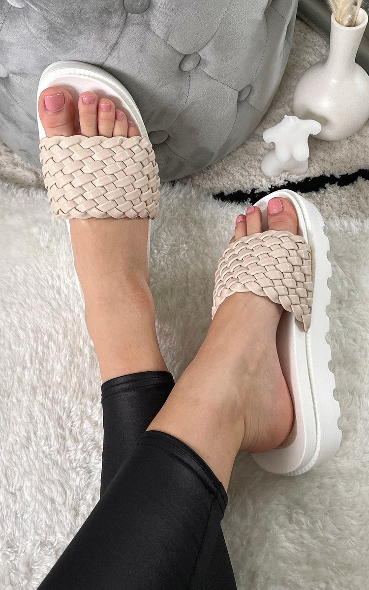 Clarissa Woven Chunky Sliders Clarissa Woven Chunky Sliders