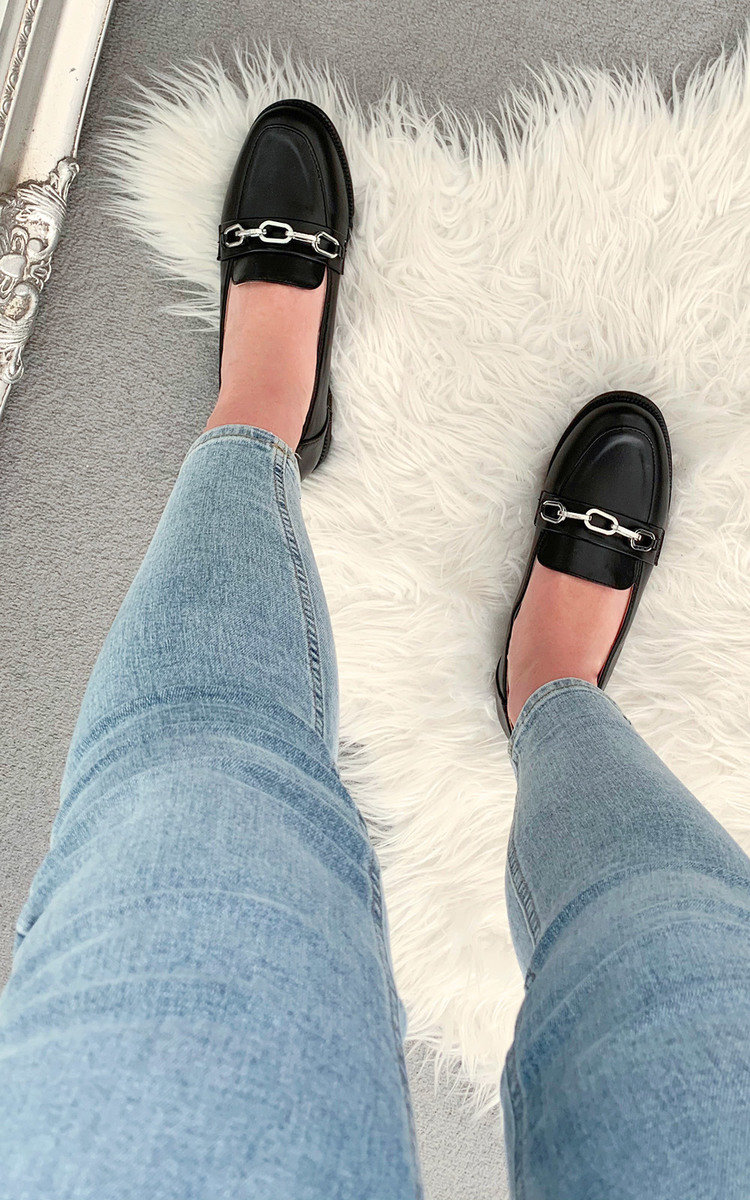 Gracelyn Faux Leather Loafer Flats Gracelyn Faux Leather Loafer Flats