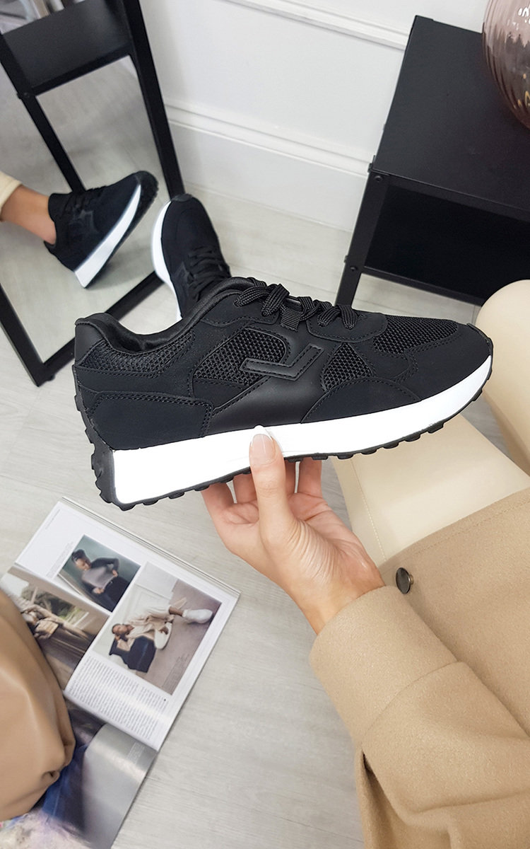 Courtney Chunky Trainers with Panel Detail Courtney Chunky Trainers with Panel Detail