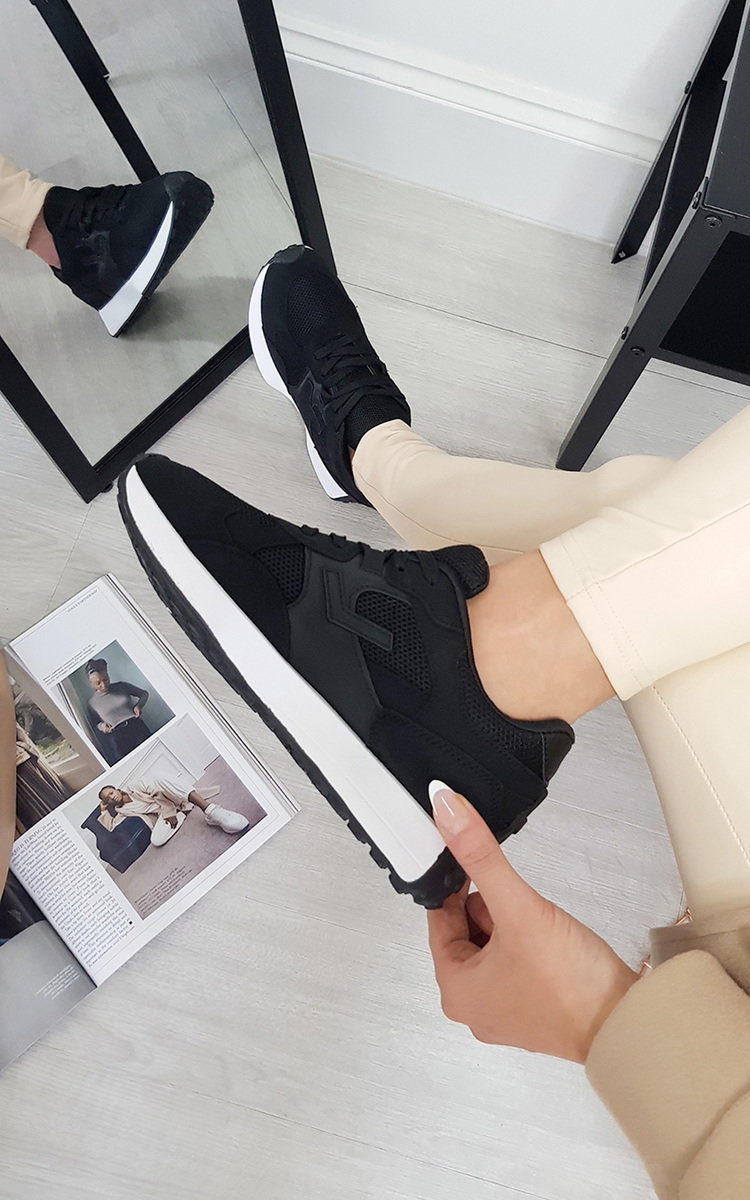 Courtney Chunky Trainers with Panel Detail Thumbnail Courtney Chunky Trainers with Panel Detail Thumbnail