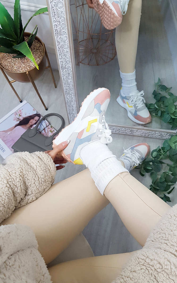Courtney Chunky Trainers with Panel Detail Thumbnail Courtney Chunky Trainers with Panel Detail Thumbnail