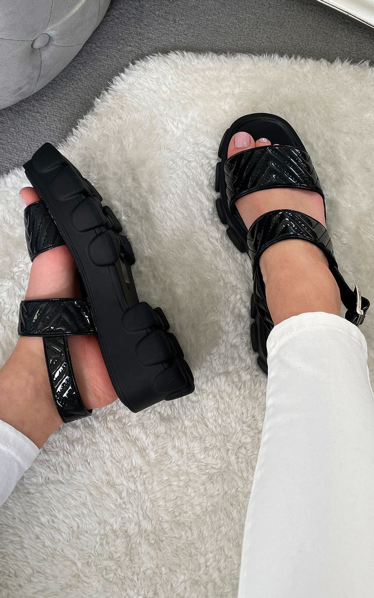 Cyrell Quilted Chunky Sandals Thumbnail Cyrell Quilted Chunky Sandals Thumbnail