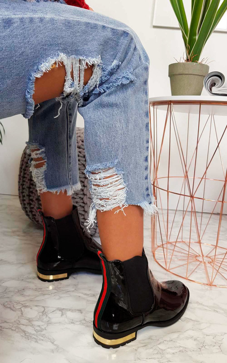 Daina Patent Ankle Boots Thumbnail