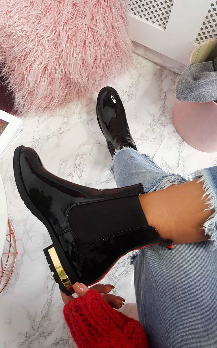 Daina Patent Ankle Boots Thumbnail