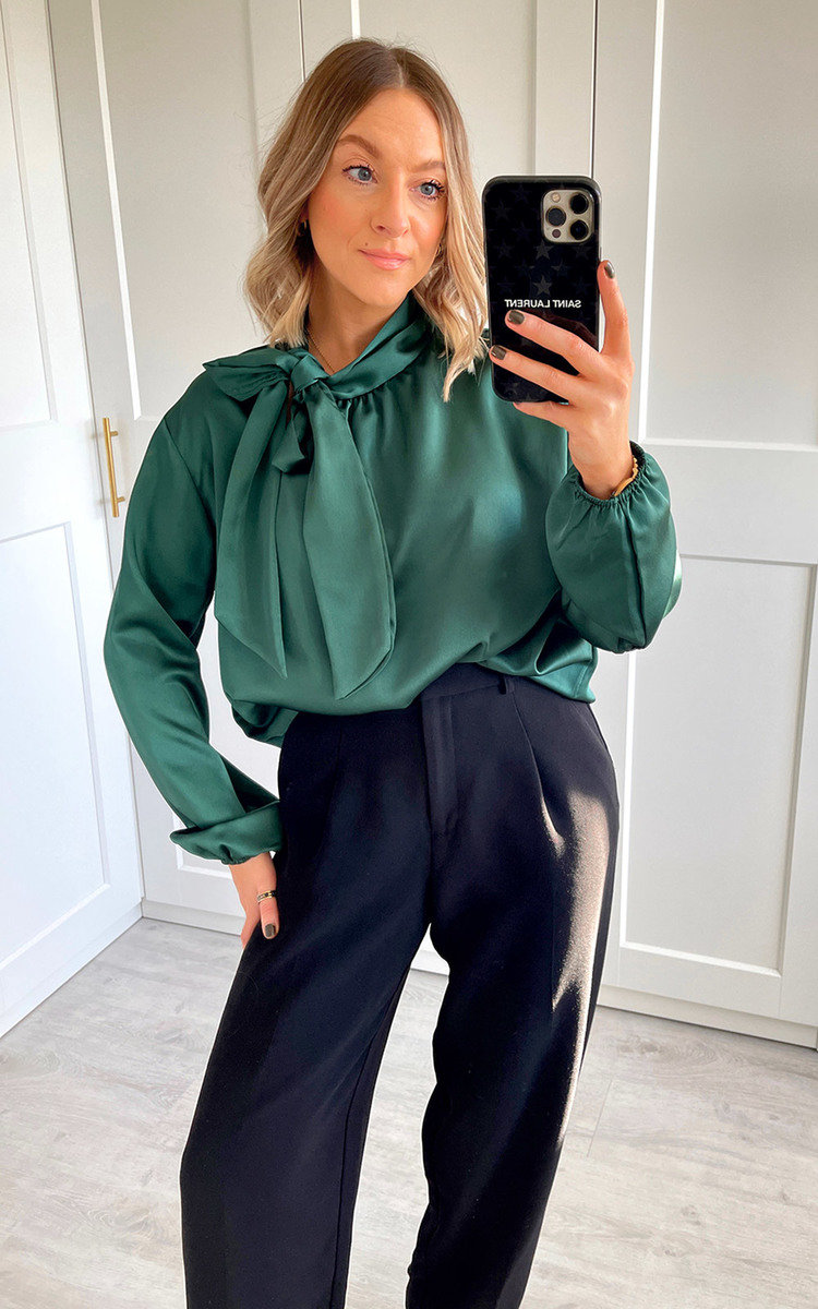 Daisy High Neck Tie Blouse Daisy High Neck Tie Blouse