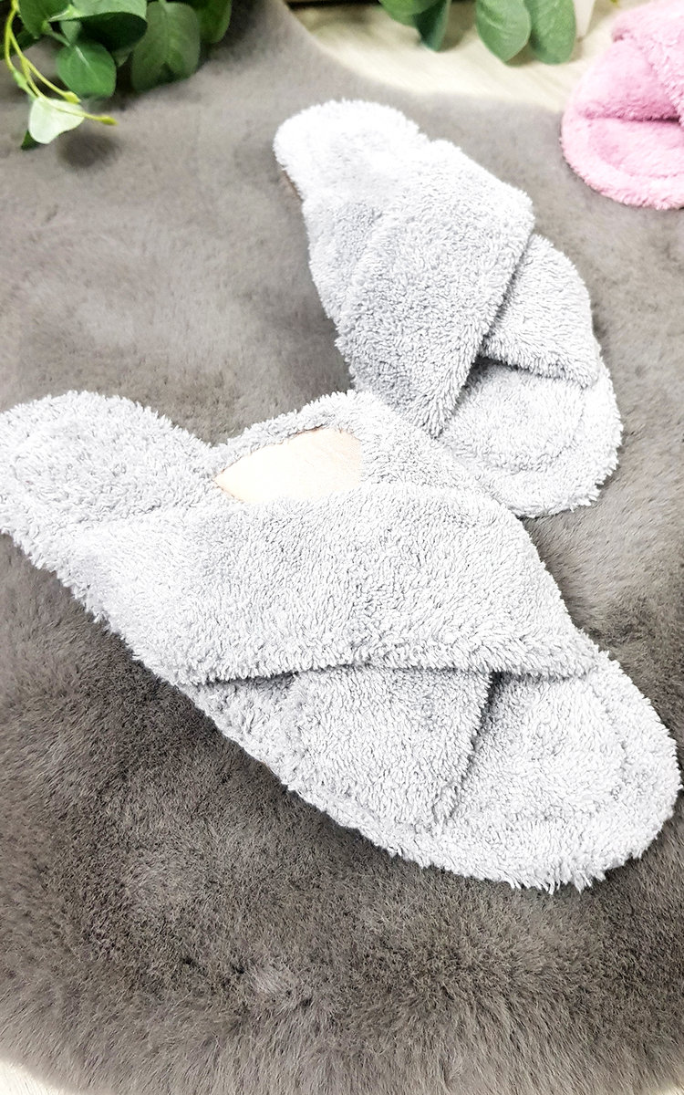 Daisy Teddy Fleece Slider Slippers Thumbnail