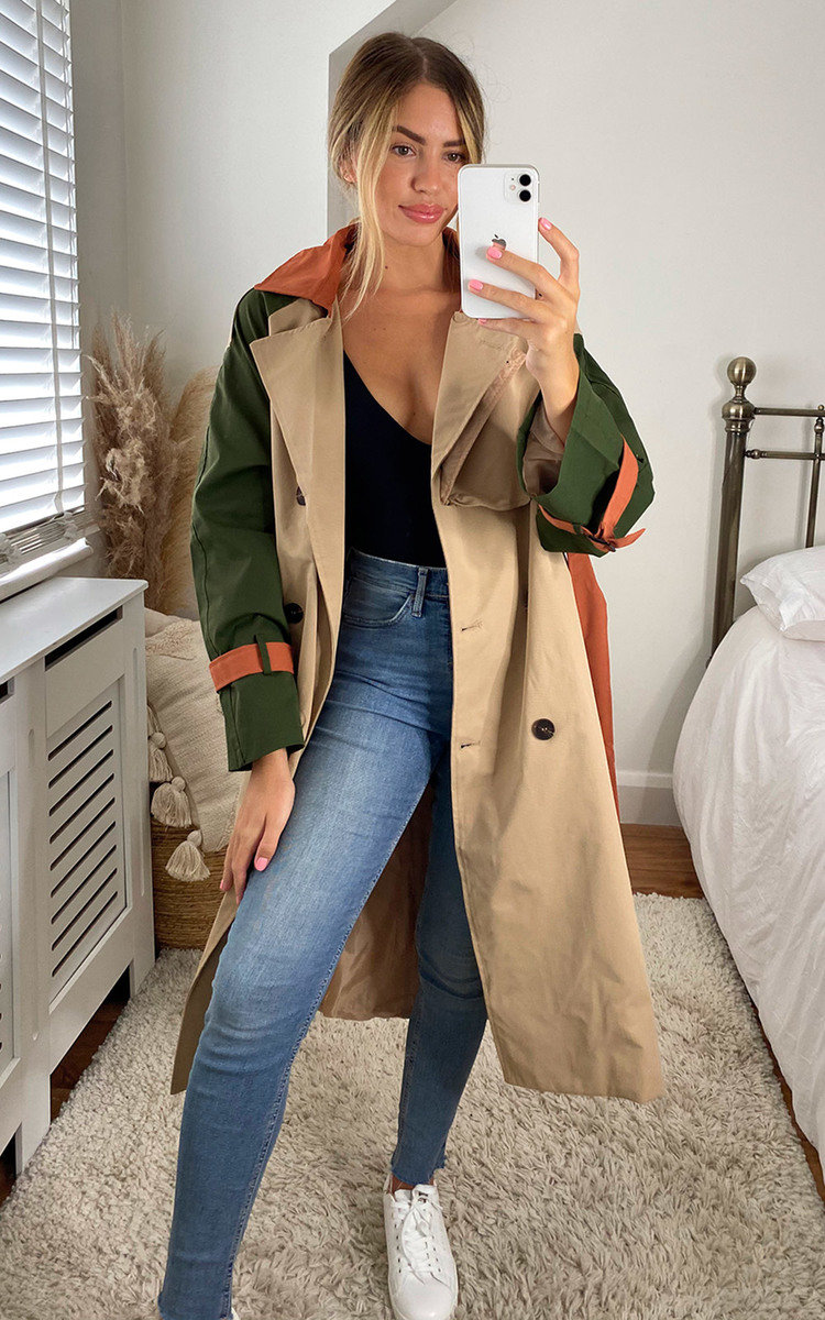 Dakota Colour Block Trench Coat Dakota Colour Block Trench Coat