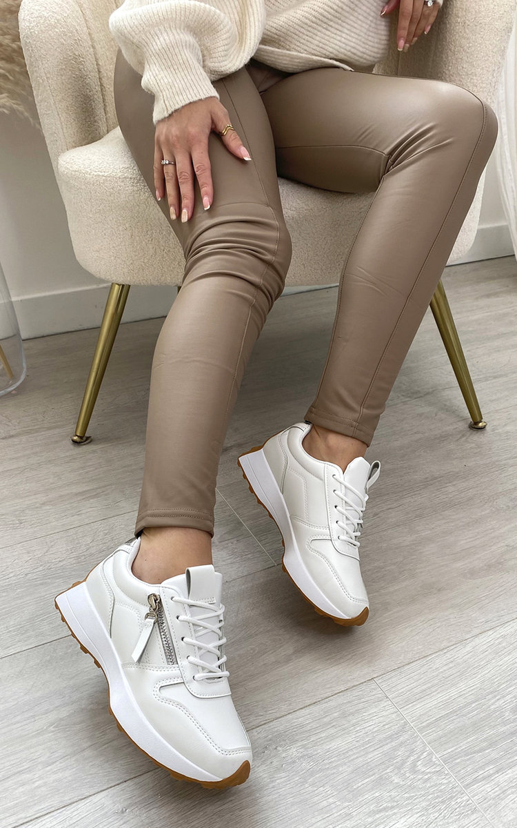 Darcie Chunky Trainers With Zip Detail Thumbnail