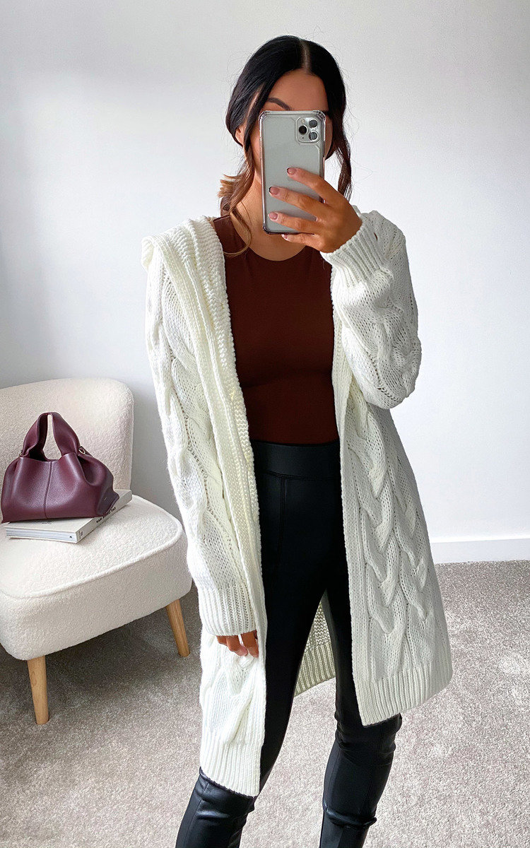 Davina Cable Knit Cardigan Thumbnail Davina Cable Knit Cardigan Thumbnail