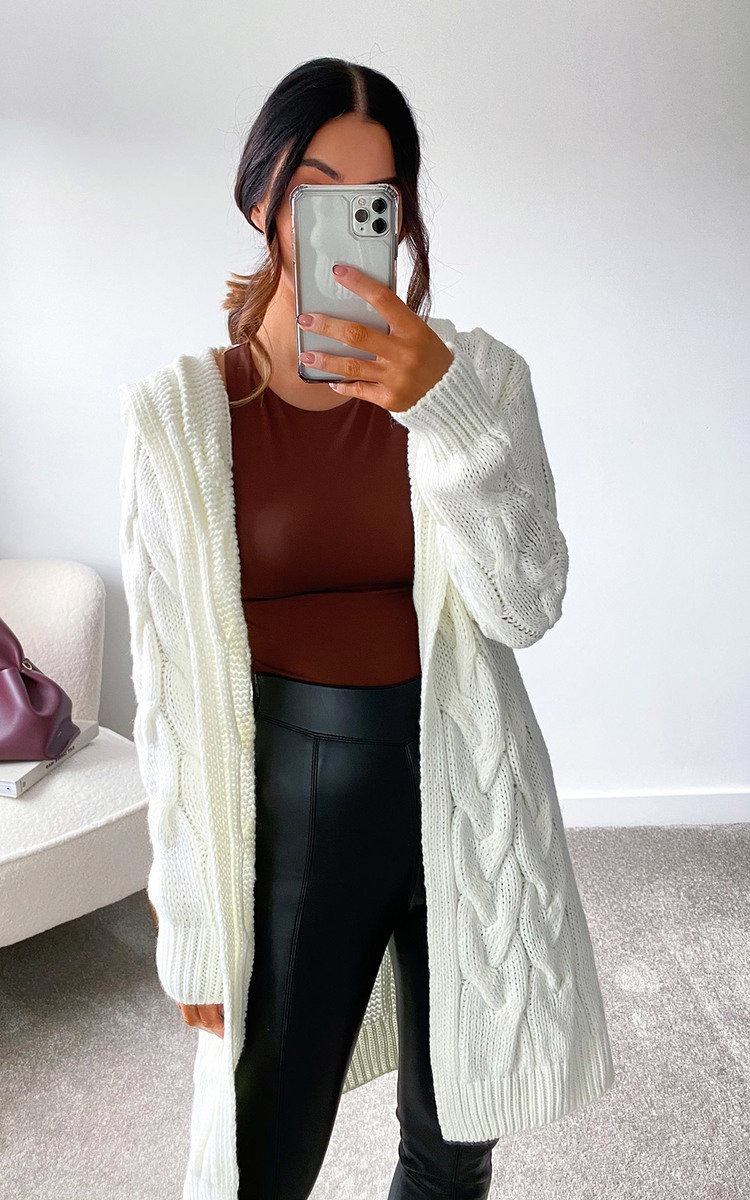 Davina Cable Knit Cardigan Davina Cable Knit Cardigan