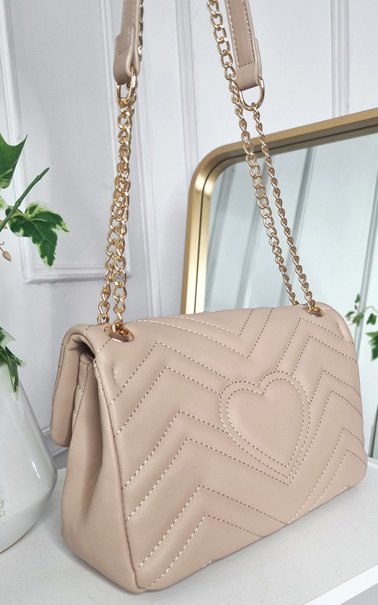 Davina Faux Leather Chain Strap Shoulder Bag Thumbnail Davina Faux Leather Chain Strap Shoulder Bag Thumbnail