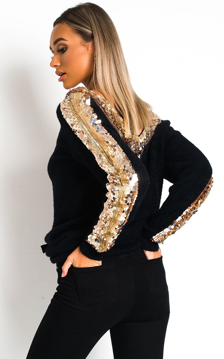 Delia Embellished Knitted Jumper Dress Delia Embellished Knitted Jumper Dress