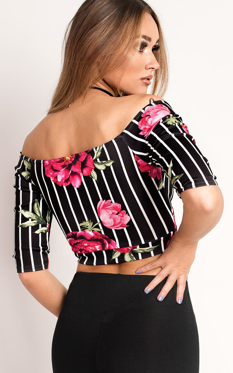 Dezi Floral Wrap Crop Top