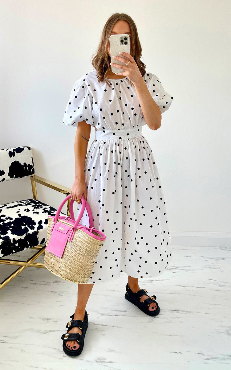 Didi Dotted Midi Dress Didi Dotted Midi Dress