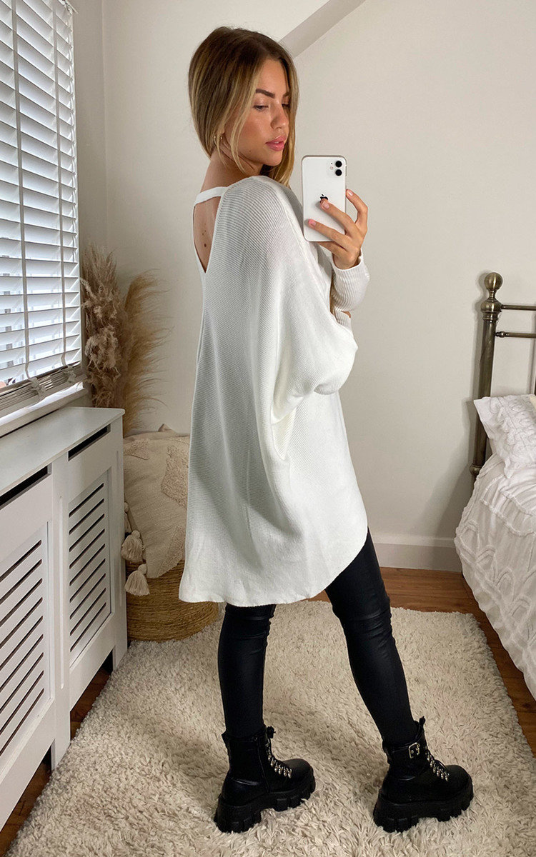 Didi Open Back Knitted Longline Jumper Thumbnail Didi Open Back Knitted Longline Jumper Thumbnail
