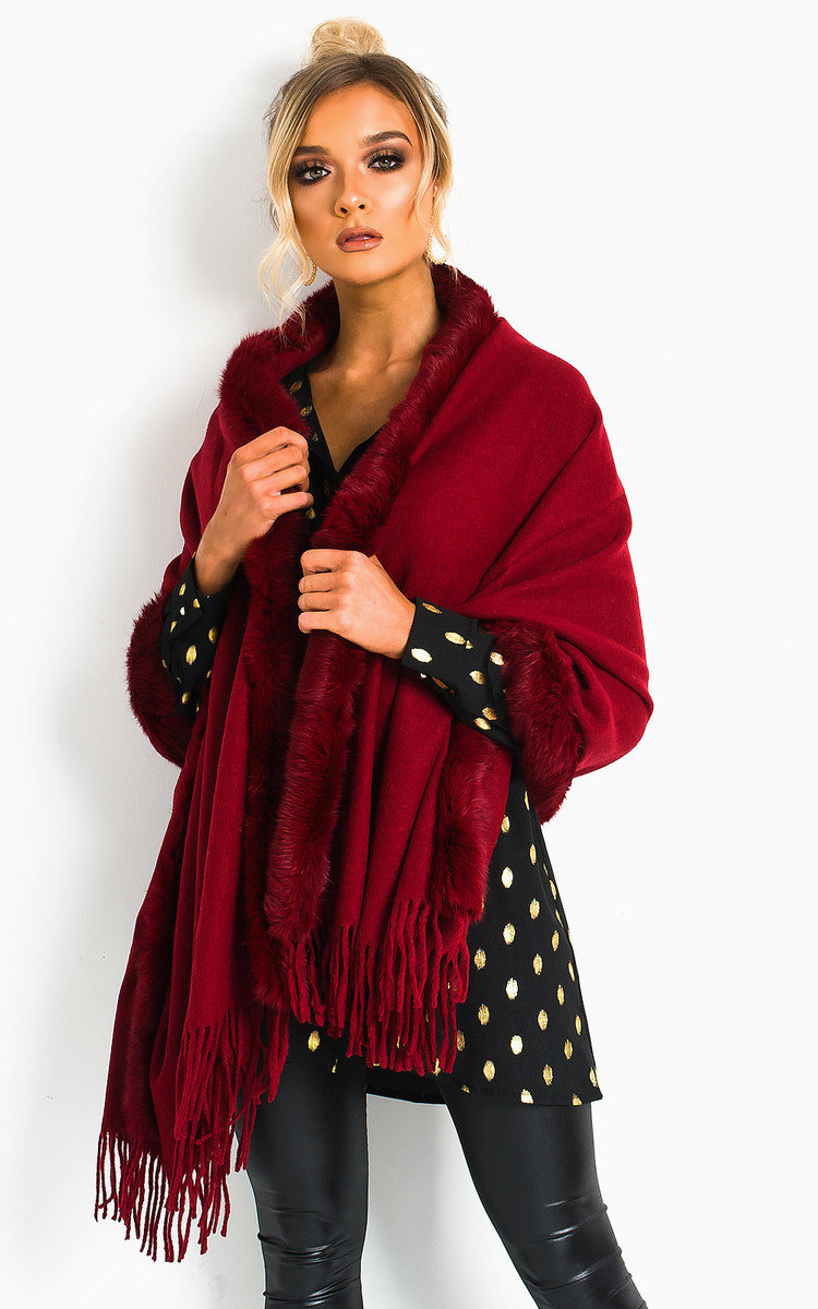 Dills Faux Fur Trim Cape Thumbnail Dills Faux Fur Trim Cape Thumbnail