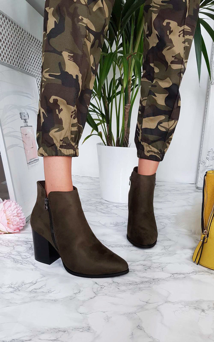 Dolly Faux Suede Pointed Boots Thumbnail Dolly Faux Suede Pointed Boots Thumbnail